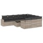 vidaXL 11-tlg. Garten-Sofagarnitur mit Kissen Hellgrau Poly Rattan vidaXL 11-tlg. Garten-Sofagarnitur mit Kissen Hellgrau Poly Rattan