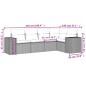 vidaXL 5-tlg. Garten-Sofagarnitur mit Kissen Braun Poly Rattan vidaXL 5-tlg. Garten-Sofagarnitur mit Kissen Braun Poly Rattan