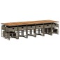 vidaXL 17-tlg. Garten-Essgruppe mit Kissen Grau Poly Rattan vidaXL 17-tlg. Garten-Essgruppe mit Kissen Grau Poly Rattan