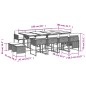 vidaXL 13-tlg. Garten-Essgruppe mit Kissen Schwarz Poly Rattan vidaXL 13-tlg. Garten-Essgruppe mit Kissen Schwarz Poly Rattan
