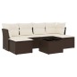 vidaXL 7-tlg. Garten-Sofagarnitur mit Kissen Braun Poly Rattan vidaXL 7-tlg. Garten-Sofagarnitur mit Kissen Braun Poly Rattan