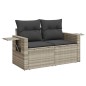 vidaXL 8-tlg. Garten-Sofagarnitur mit Kissen Hellgrau Poly Rattan vidaXL 8-tlg. Garten-Sofagarnitur mit Kissen Hellgrau Poly Rattan