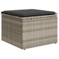 vidaXL 5-tlg. Garten-Sofagarnitur mit Kissen Hellgrau Poly Rattan vidaXL 5-tlg. Garten-Sofagarnitur mit Kissen Hellgrau Poly Rattan