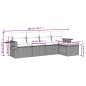 vidaXL 5-tlg. Garten-Sofagarnitur mit Kissen Hellgrau Poly Rattan vidaXL 5-tlg. Garten-Sofagarnitur mit Kissen Hellgrau Poly Rattan