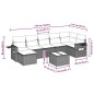 vidaXL 8-tlg. Garten-Sofagarnitur mit Kissen Hellgrau Poly Rattan vidaXL 8-tlg. Garten-Sofagarnitur mit Kissen Hellgrau Poly Rattan