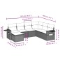 vidaXL 7-tlg. Garten-Sofagarnitur mit Kissen Braun Poly Rattan vidaXL 7-tlg. Garten-Sofagarnitur mit Kissen Braun Poly Rattan