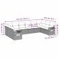 vidaXL 10-tlg. Garten-Sofagarnitur mit Kissen Hellgrau Poly Rattan vidaXL 10-tlg. Garten-Sofagarnitur mit Kissen Hellgrau Poly Rattan