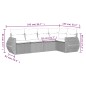 vidaXL 5-tlg. Garten-Sofagarnitur mit Kissen Braun Poly Rattan vidaXL 5-tlg. Garten-Sofagarnitur mit Kissen Braun Poly Rattan