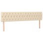 vidaXL Boxspringbett mit Matratze Creme 120x190 cm Stoff vidaXL Boxspringbett mit Matratze Creme 120x190 cm Stoff