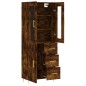 vidaXL Highboard Räuchereiche 69,5x34x180 cm Holzwerkstoff vidaXL Highboard Räuchereiche 69,5x34x180 cm Holzwerkstoff