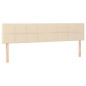 vidaXL Boxspringbett mit Matratze Creme 120x190 cm Stoff vidaXL Boxspringbett mit Matratze Creme 120x190 cm Stoff