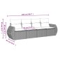vidaXL 4-tlg. Garten-Sofagarnitur mit Kissen Hellgrau Poly Rattan vidaXL 4-tlg. Garten-Sofagarnitur mit Kissen Hellgrau Poly Rattan