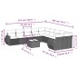 vidaXL 11-tlg. Garten-Sofagarnitur mit Kissen Braun Poly Rattan vidaXL 11-tlg. Garten-Sofagarnitur mit Kissen Braun Poly Rattan