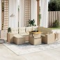 vidaXL 8-tlg. Garten-Sofagarnitur mit Kissen Beige Poly Rattan vidaXL 8-tlg. Garten-Sofagarnitur mit Kissen Beige Poly Rattan