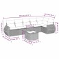 vidaXL 7-tlg. Garten-Sofagarnitur mit Kissen Hellgrau Poly Rattan vidaXL 7-tlg. Garten-Sofagarnitur mit Kissen Hellgrau Poly Rattan
