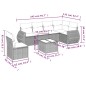 vidaXL 7-tlg. Garten-Sofagarnitur mit Kissen Hellgrau Poly Rattan vidaXL 7-tlg. Garten-Sofagarnitur mit Kissen Hellgrau Poly Rattan
