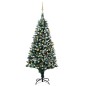 vidaXL Künstlicher Weihnachtsbaum mit Beleuchtung Kugeln Zapfen 240 cm vidaXL Künstlicher Weihnachtsbaum mit Beleuchtung Kugeln Zapfen 240 cm