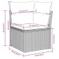 vidaXL 7-tlg. Garten-Sofagarnitur mit Kissen Hellgrau Poly Rattan vidaXL 7-tlg. Garten-Sofagarnitur mit Kissen Hellgrau Poly Rattan