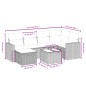 vidaXL 7-tlg. Garten-Sofagarnitur mit Kissen Braun Poly Rattan vidaXL 7-tlg. Garten-Sofagarnitur mit Kissen Braun Poly Rattan