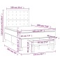 vidaXL Boxspringbett mit Matratze Creme 120x190 cm Stoff vidaXL Boxspringbett mit Matratze Creme 120x190 cm Stoff