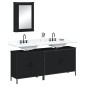vidaXL 3-tlg. Badmöbel-Set Schwarz Holzwerkstoff vidaXL 3-tlg. Badmöbel-Set Schwarz Holzwerkstoff