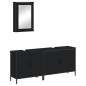 vidaXL 3-tlg. Badmöbel-Set Schwarz Holzwerkstoff vidaXL 3-tlg. Badmöbel-Set Schwarz Holzwerkstoff
