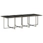 vidaXL 15-tlg. Garten-Essgruppe mit Kissen Grau Poly Rattan vidaXL 15-tlg. Garten-Essgruppe mit Kissen Grau Poly Rattan
