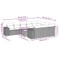 vidaXL 11-tlg. Garten-Sofagarnitur mit Kissen Hellgrau Poly Rattan vidaXL 11-tlg. Garten-Sofagarnitur mit Kissen Hellgrau Poly Rattan