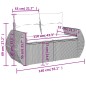 vidaXL 5-tlg. Garten-Sofagarnitur mit Kissen Braun Poly Rattan vidaXL 5-tlg. Garten-Sofagarnitur mit Kissen Braun Poly Rattan