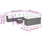 vidaXL 12-tlg. Garten-Sofagarnitur mit Kissen Braun Poly Rattan vidaXL 12-tlg. Garten-Sofagarnitur mit Kissen Braun Poly Rattan