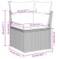 vidaXL 12-tlg. Garten-Sofagarnitur mit Kissen Braun Poly Rattan vidaXL 12-tlg. Garten-Sofagarnitur mit Kissen Braun Poly Rattan