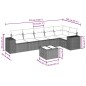 vidaXL 7-tlg. Garten-Sofagarnitur mit Kissen Hellgrau Poly Rattan vidaXL 7-tlg. Garten-Sofagarnitur mit Kissen Hellgrau Poly Rattan