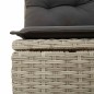 vidaXL 11-tlg. Garten-Sofagarnitur mit Kissen Hellgrau Poly Rattan vidaXL 11-tlg. Garten-Sofagarnitur mit Kissen Hellgrau Poly Rattan