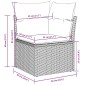 vidaXL 11-tlg. Garten-Sofagarnitur mit Kissen Hellgrau Poly Rattan vidaXL 11-tlg. Garten-Sofagarnitur mit Kissen Hellgrau Poly Rattan