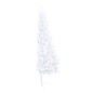 Künstlicher Halber Weihnachtsbaum mit LEDs & Kugeln Weiß 150 cm Künstlicher Halber Weihnachtsbaum mit LEDs & Kugeln Weiß 150 cm