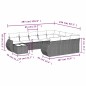 vidaXL 11-tlg. Garten-Sofagarnitur mit Kissen Hellgrau Poly Rattan vidaXL 11-tlg. Garten-Sofagarnitur mit Kissen Hellgrau Poly Rattan
