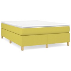 vidaXL Bettgestell ohne Matratze Grün 140x190 cm Stoff