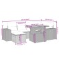 vidaXL 7-tlg. Garten-Sofagarnitur mit Kissen Beige Poly Rattan vidaXL 7-tlg. Garten-Sofagarnitur mit Kissen Beige Poly Rattan