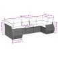 vidaXL 7-tlg. Garten-Sofagarnitur mit Kissen Braun Poly Rattan vidaXL 7-tlg. Garten-Sofagarnitur mit Kissen Braun Poly Rattan