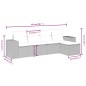 vidaXL 5-tlg. Garten-Sofagarnitur mit Kissen Braun Poly Rattan vidaXL 5-tlg. Garten-Sofagarnitur mit Kissen Braun Poly Rattan