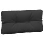 vidaXL Palettenkissen 3-tlg. Schwarz Stoff vidaXL Palettenkissen 3-tlg. Schwarz Stoff