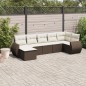vidaXL 7-tlg. Garten-Sofagarnitur mit Kissen Braun Poly Rattan vidaXL 7-tlg. Garten-Sofagarnitur mit Kissen Braun Poly Rattan