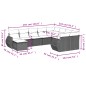 vidaXL 10-tlg. Garten-Sofagarnitur mit Kissen Braun Poly Rattan vidaXL 10-tlg. Garten-Sofagarnitur mit Kissen Braun Poly Rattan