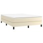 vidaXL Bettgestell Creme 140x200 cm Kunstleder vidaXL Bettgestell Creme 140x200 cm Kunstleder
