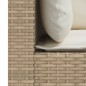vidaXL Gartensofa mit Kissen 3-Sitzer Beige Poly Rattan vidaXL Gartensofa mit Kissen 3-Sitzer Beige Poly Rattan