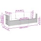 vidaXL Gartensofa mit Kissen 3-Sitzer Beige Poly Rattan vidaXL Gartensofa mit Kissen 3-Sitzer Beige Poly Rattan