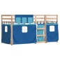 vidaXL Etagenbett mit Vorhängen Blau 75x190 cm Massivholz Kiefer vidaXL Etagenbett mit Vorhängen Blau 75x190 cm Massivholz Kiefer