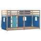 vidaXL Etagenbett mit Vorhängen Blau 75x190 cm Massivholz Kiefer vidaXL Etagenbett mit Vorhängen Blau 75x190 cm Massivholz Kiefer