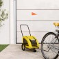 vidaXL Fahrradanhänger Gelb Oxford-Gewebe und Eisen vidaXL Fahrradanhänger Gelb Oxford-Gewebe und Eisen