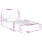 vidaXL Bett mit Matratze Rosa 100x200 cm Samt vidaXL Bett mit Matratze Rosa 100x200 cm Samt